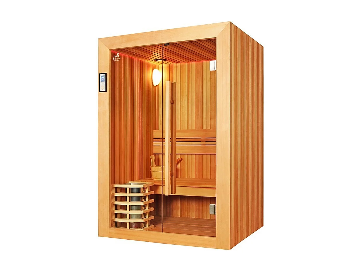 Sauna Boreal® Evasion 130 - sauna de luxe en cèdre rouge 2 personnes