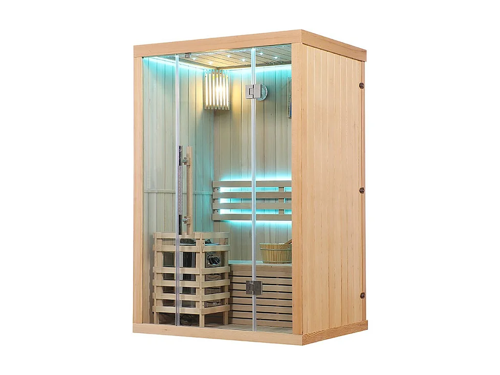 Sauna finlandais Nordica® Vapeur V12 - 1-2 places - 130 x 100 x H.200