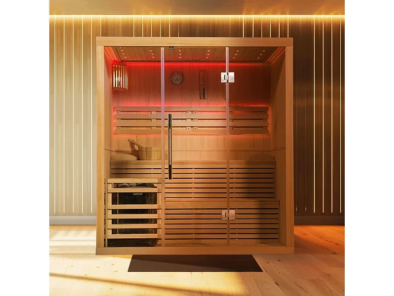 Sauna finlandais Nordica® Vapeur V45 - 4-5 places - 180 x 130 x H.200