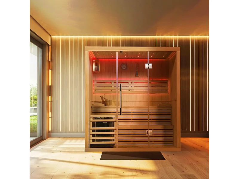 Sauna finlandais Nordica® Vapeur V45 - 4-5 places - 180 x 130 x H.200