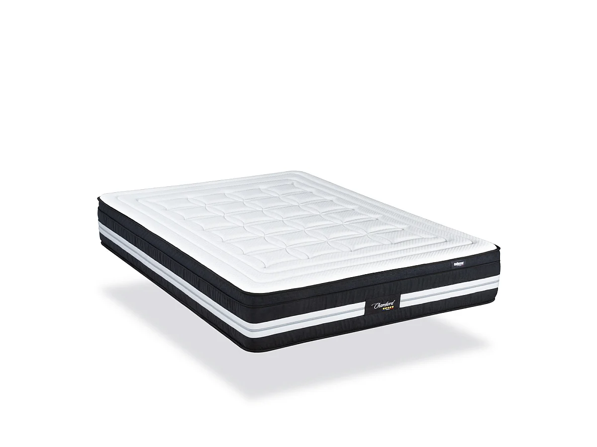 Matelas Chambord - Micro-ressorts - Accueil mémoire de forme moelleux - 32 cm - 90x200 cm