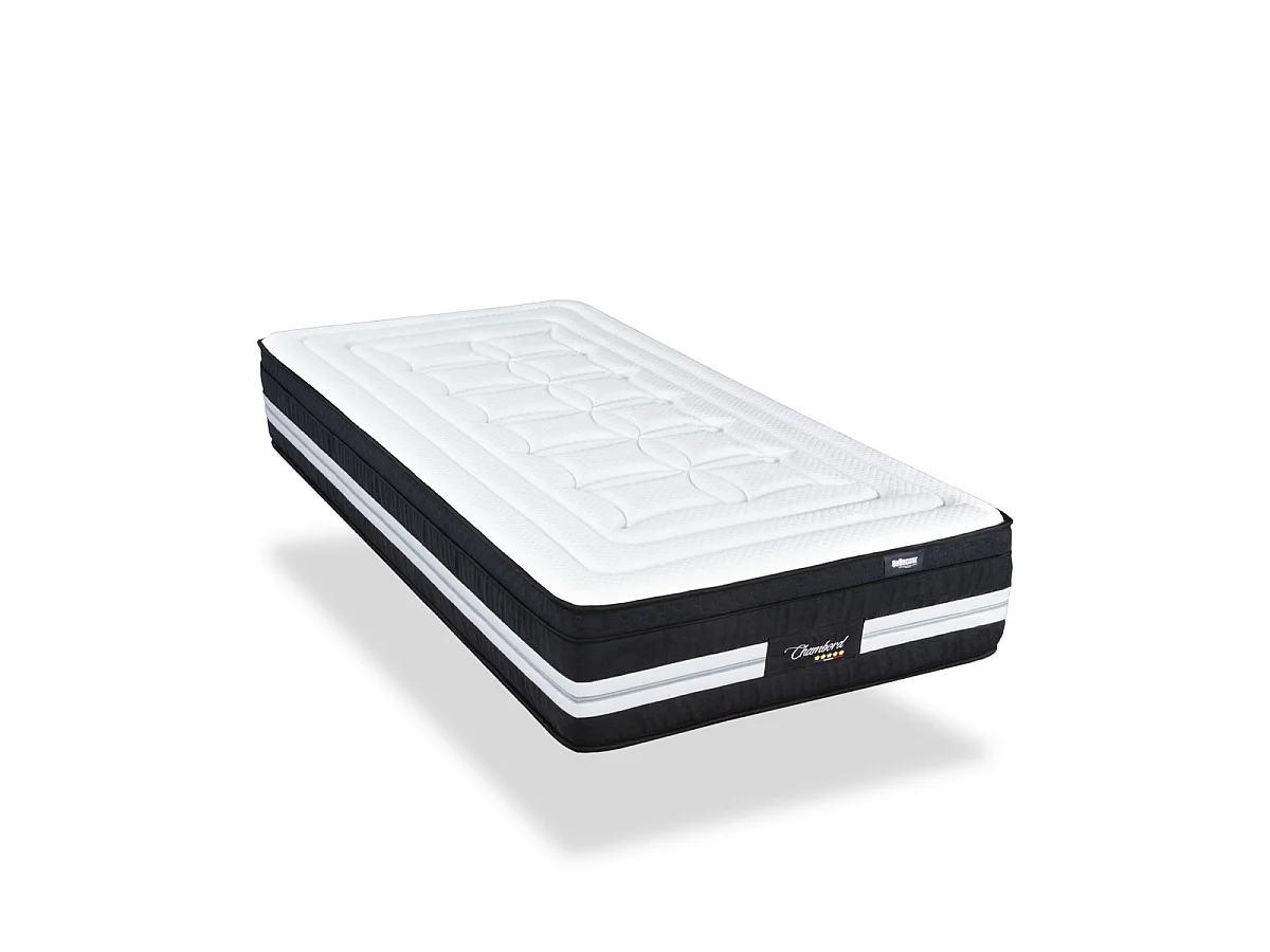 Matelas Chambord - Micro-ressorts - Accueil mémoire de forme moelleux - 32 cm - 90x200 cm