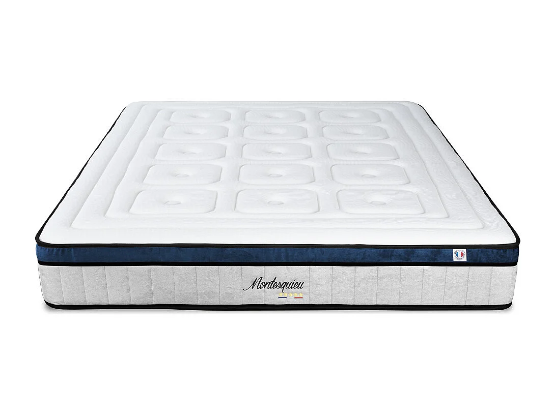 HYPSOM | Matelas MONTESQUIEU 140x190 cm | Ressorts ensachés & Mémoire de forme