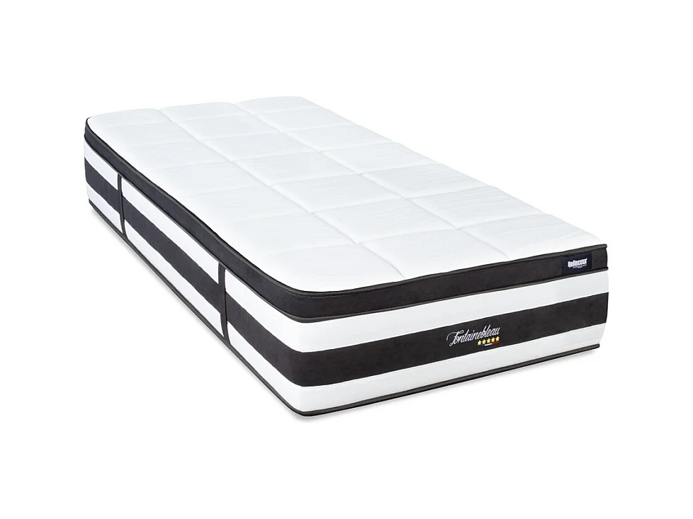 BELLECOUR LITERIE | Matelas FONTAINEBLEAU 90x200 cm | Ressorts ensachés