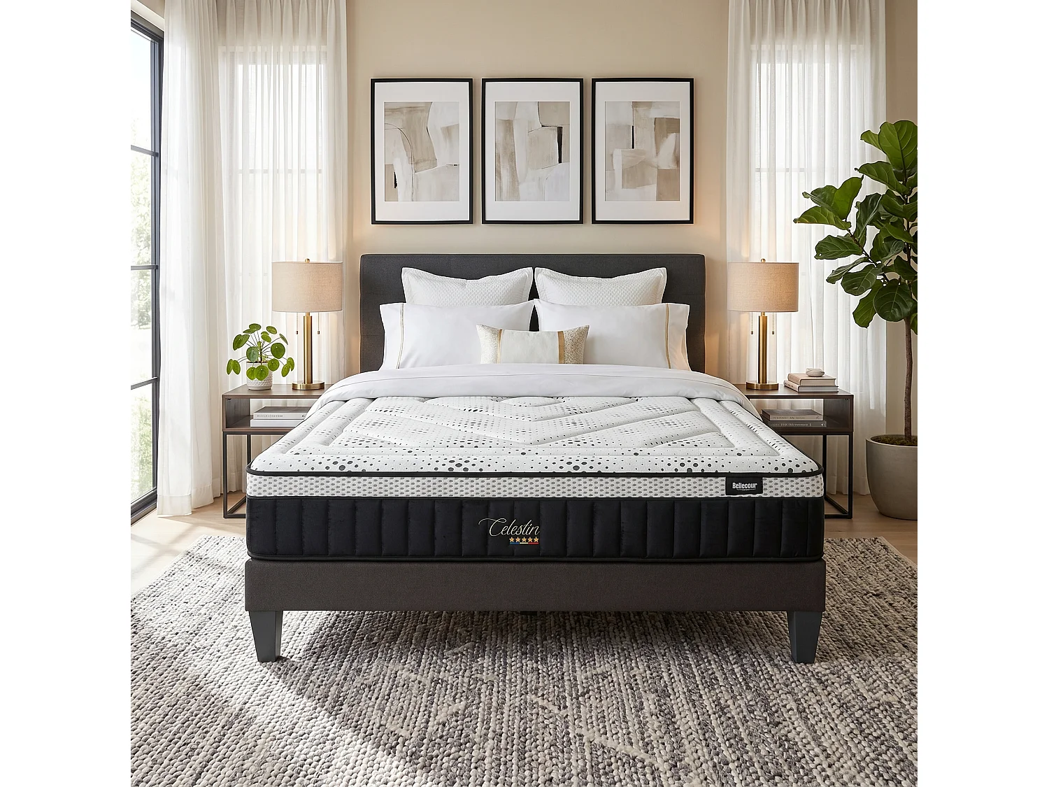 BELLECOUR LITERIE | Matelas CELESTIN 2.0 140x200 cm | Mousse avec mémoire de forme