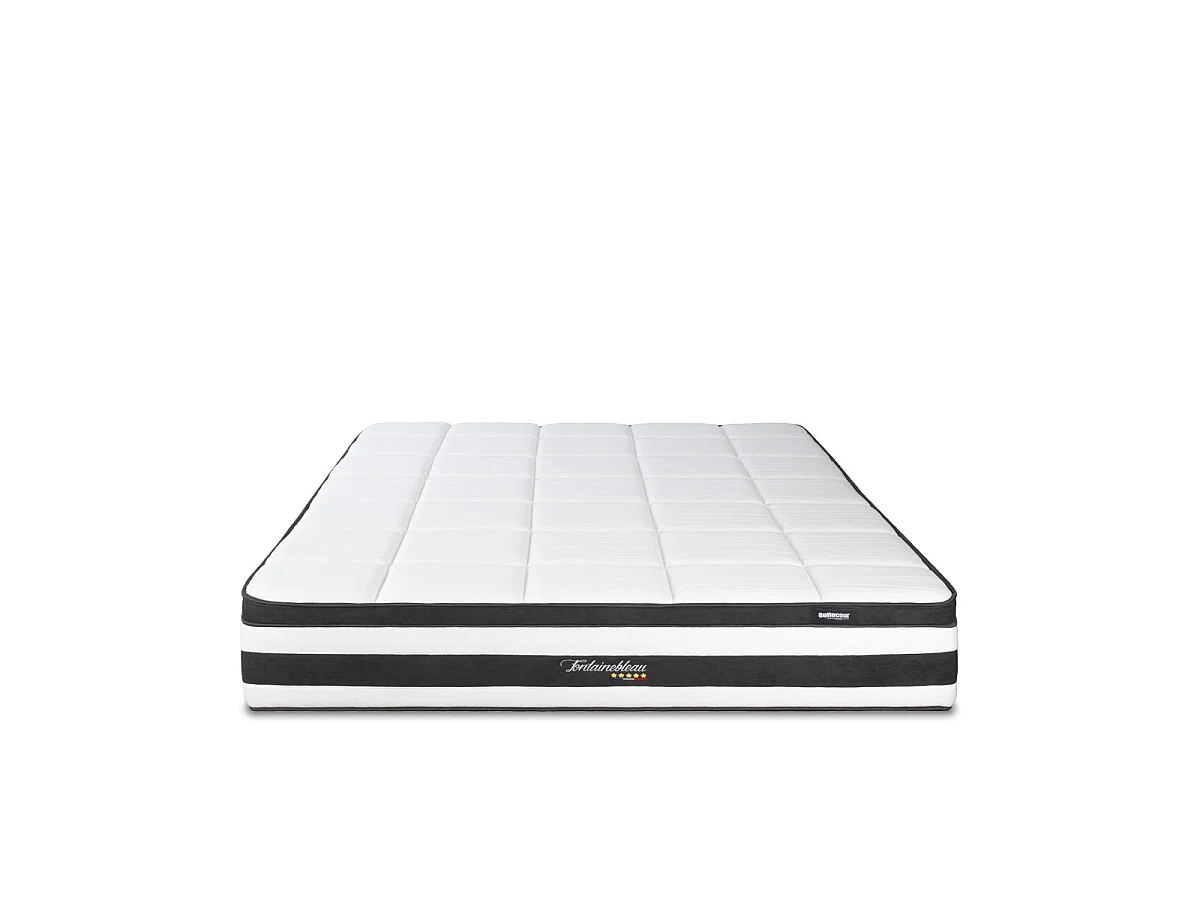 Matelas Fontainebleau - Ressorts ensachés + mémoire de forme - 25 cm - 90x190 cm