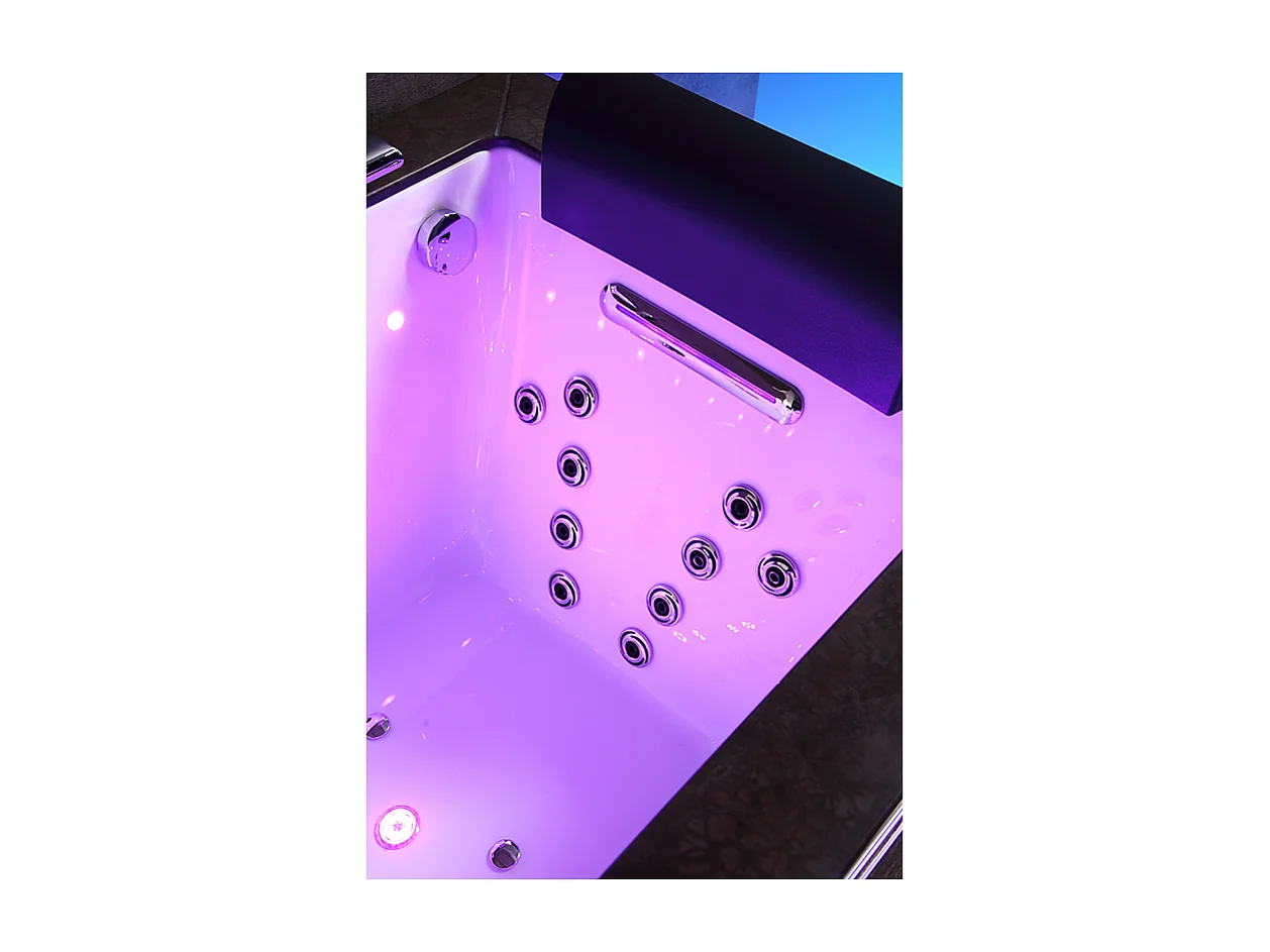 Baignoire balneo Thérapeutique ALTESS BLACK170 2 places ARCHIPEL® - 170x86