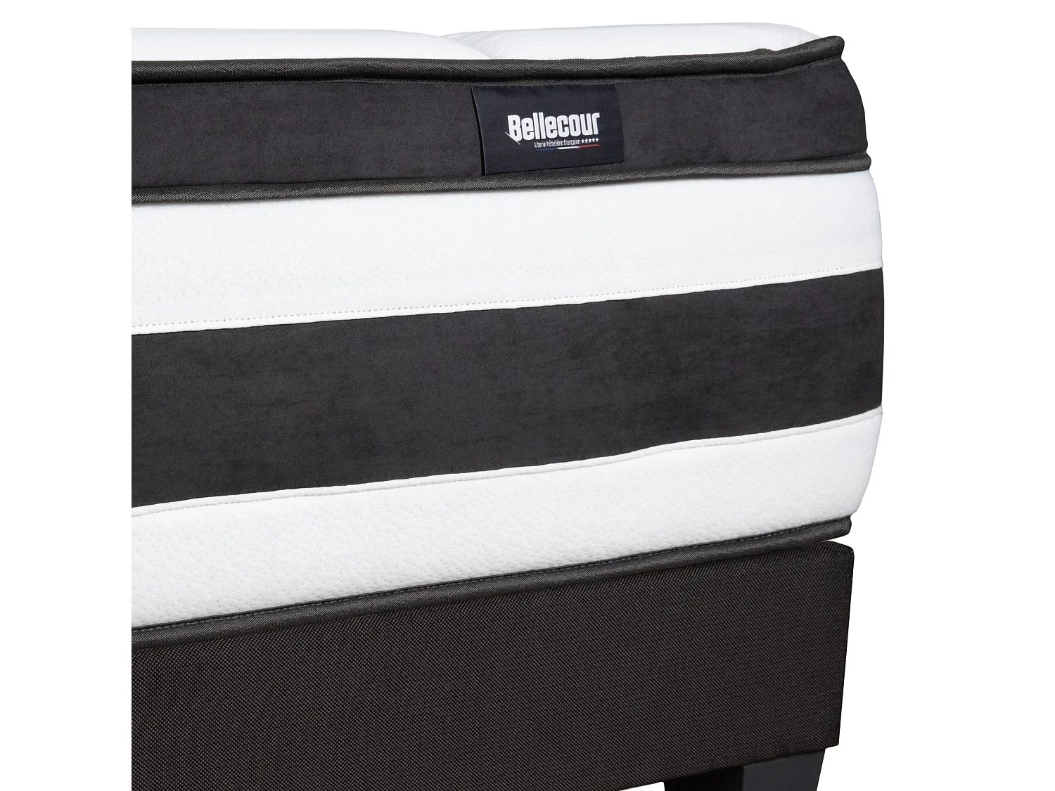 BELLECOUR LITERIE | Pack Prêt à dormir FONTAINEBLEAU 140x200 cm | Matelas Ressorts ensachés + Sommier + Accessoires