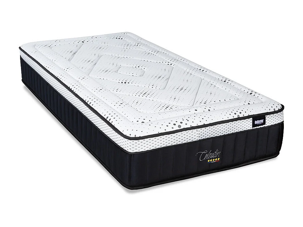 BELLECOUR LITERIE | Pack Prêt à dormir CELESTIN 2.0 90x190 cm | Matelas Mémoire de forme + Sommier + Accessoires