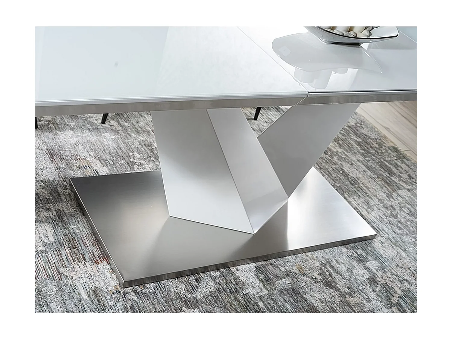 Tavolo da pranzo Alaras III/Bianco/80x180/In Magazzino