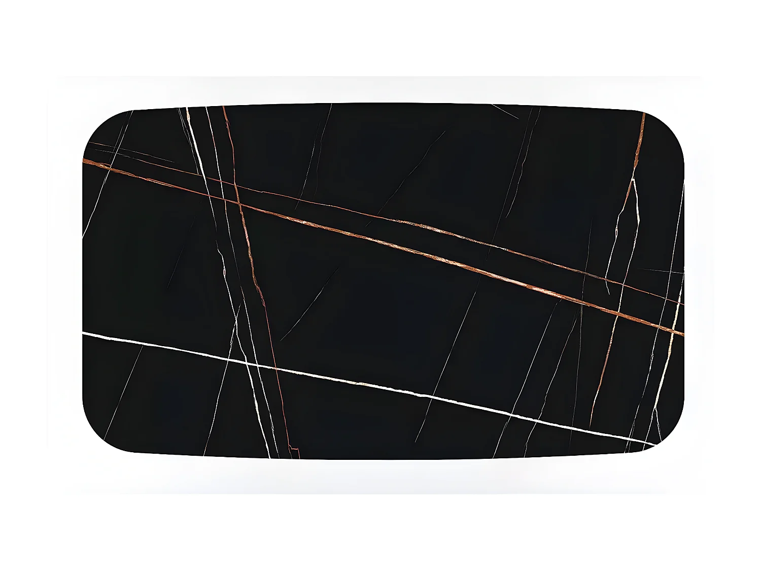 Mesa de jantar Avangard/Cerâmica/Preto/95x240