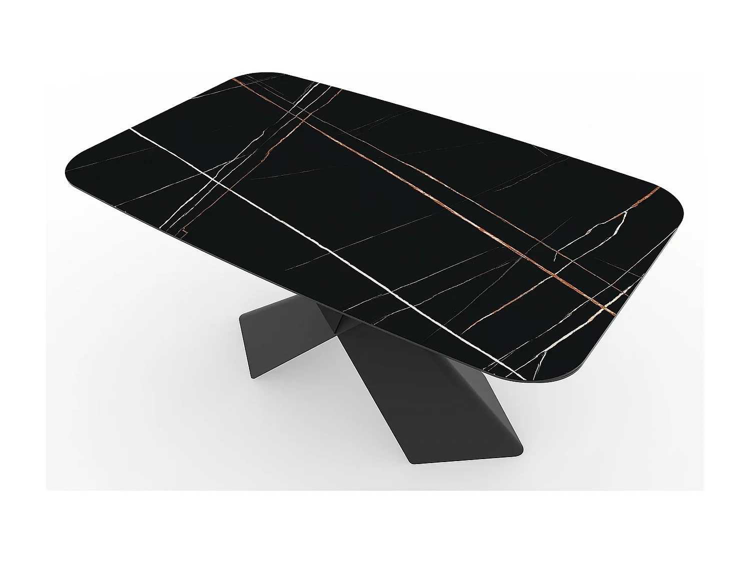 Mesa de jantar Avangard/Cerâmica/Preto/95x240