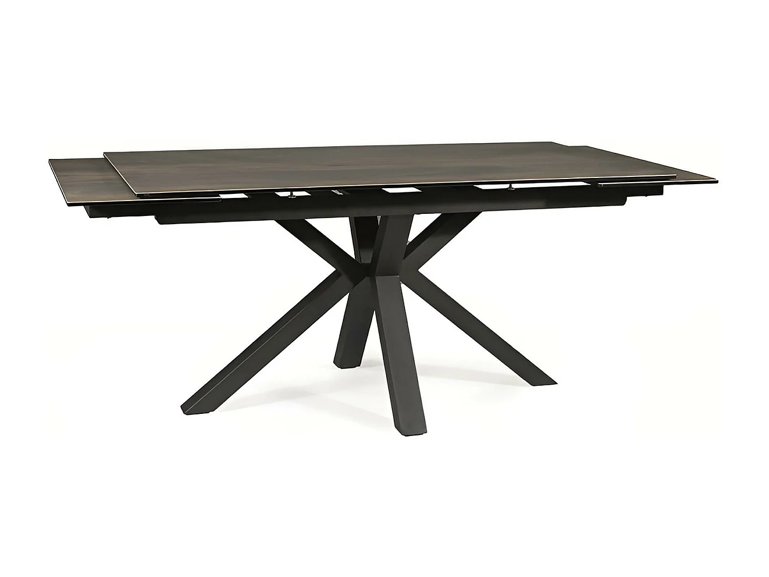 Table à manger Columbus/Céramique/Marron/90x240