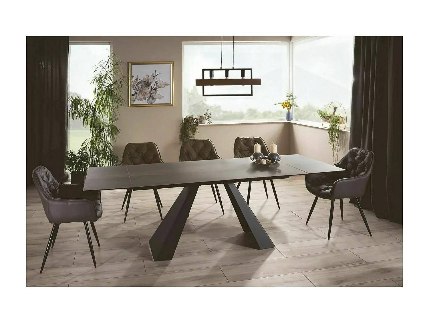 Esstisch Salvadore Wood M/Keramik/Braun/90x240