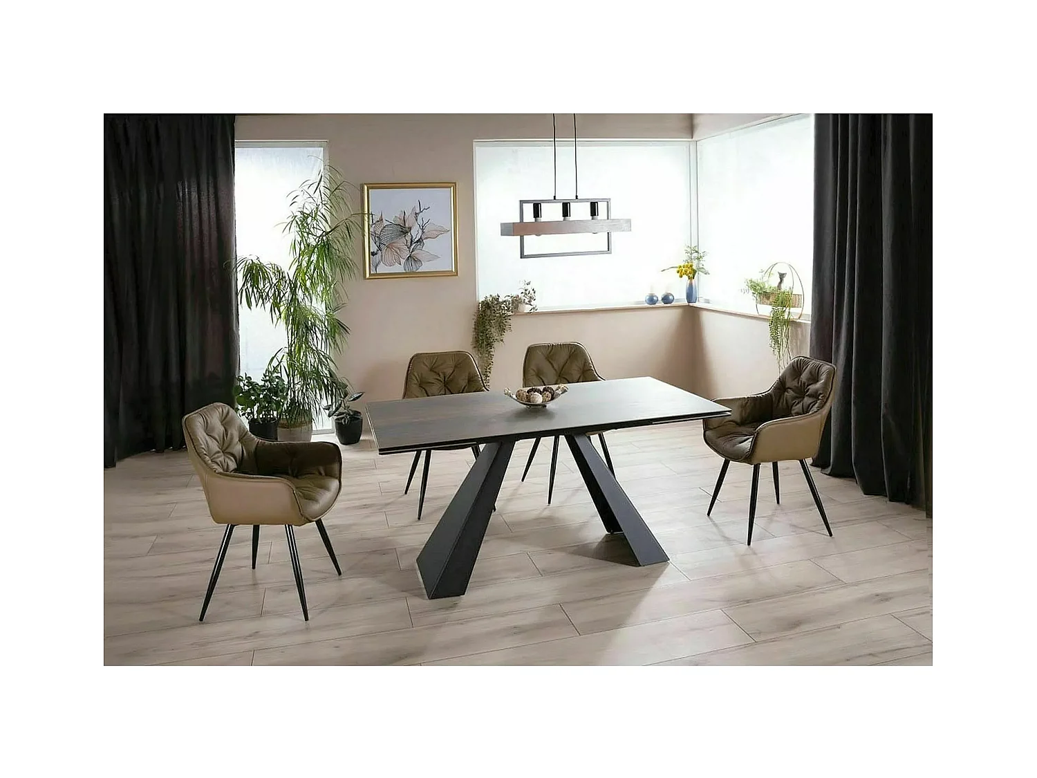 Esstisch Salvadore Wood M/Keramik/Braun/90x240