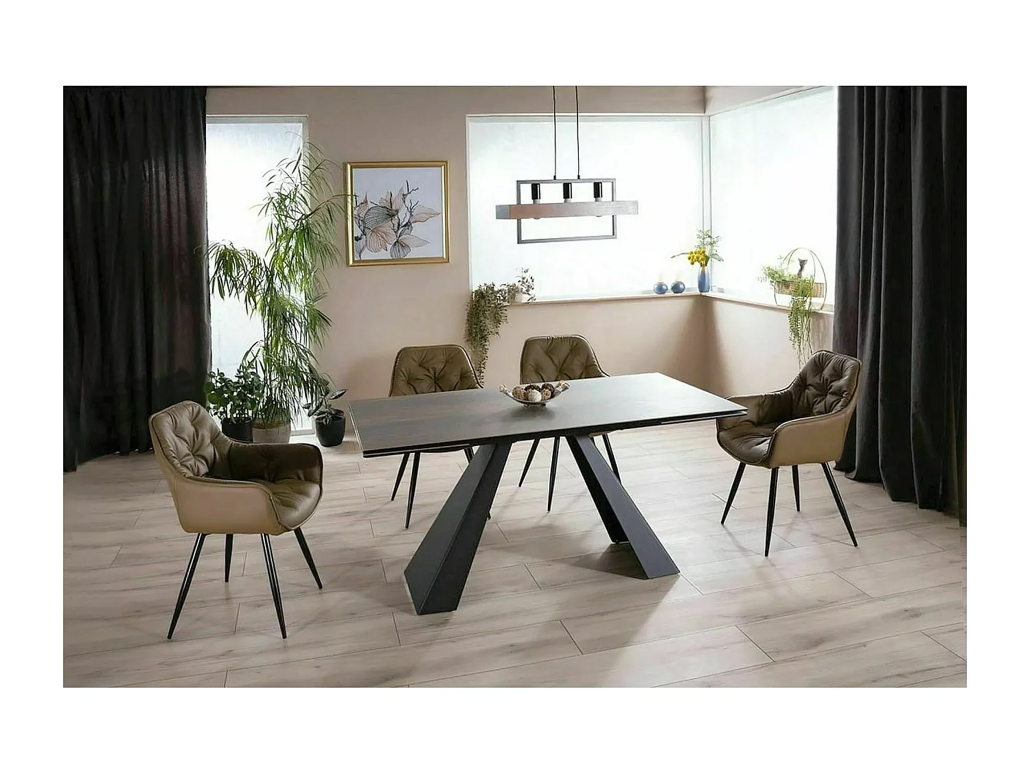 Esstisch Salvadore Wood M/Keramik/Braun/90x240