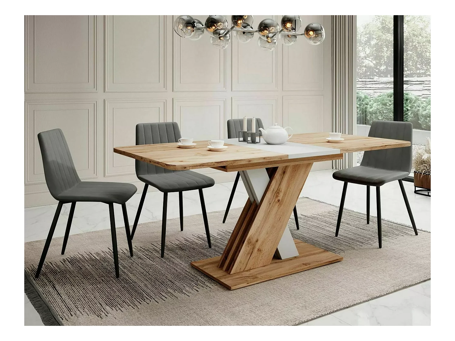 Table à manger Exel/Artisan&Blanc/85x180
