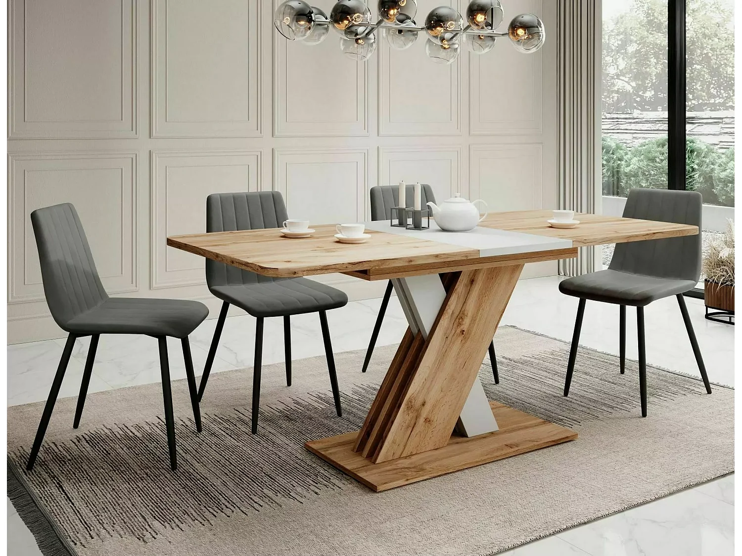 Table à manger Exel/Artisan&Blanc/85x180