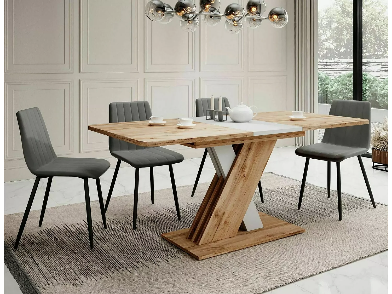 Table à manger Exel/Artisan&Blanc/85x180