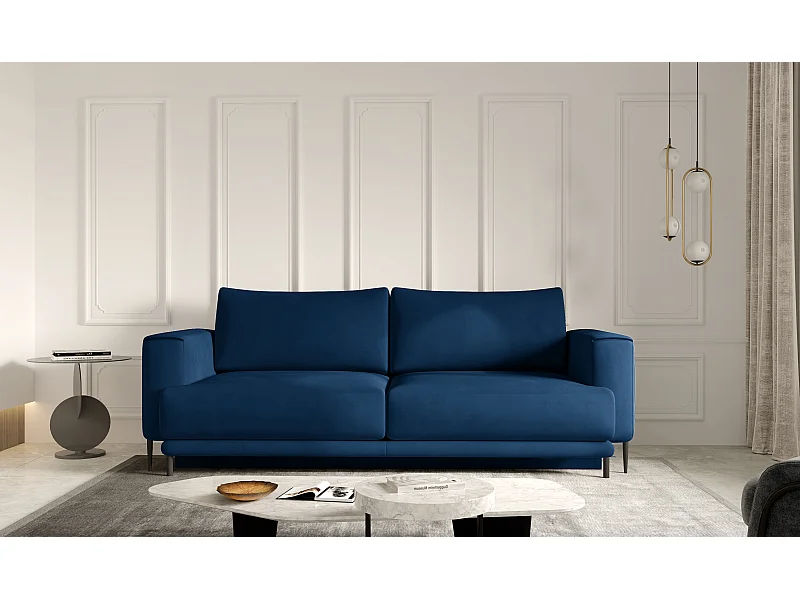 3 Pers. Divano Lexo Lux/Tessuto/Blu