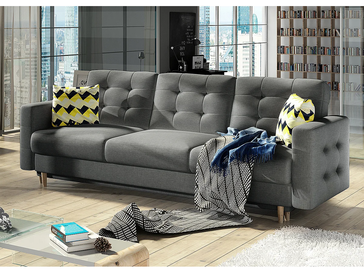 3 Pers. Canapé Tavia/Tissu/Anthracite