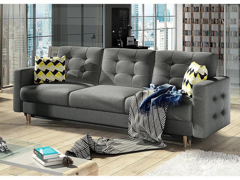 3 Pers. Canapé Tavia/Tissu/Anthracite