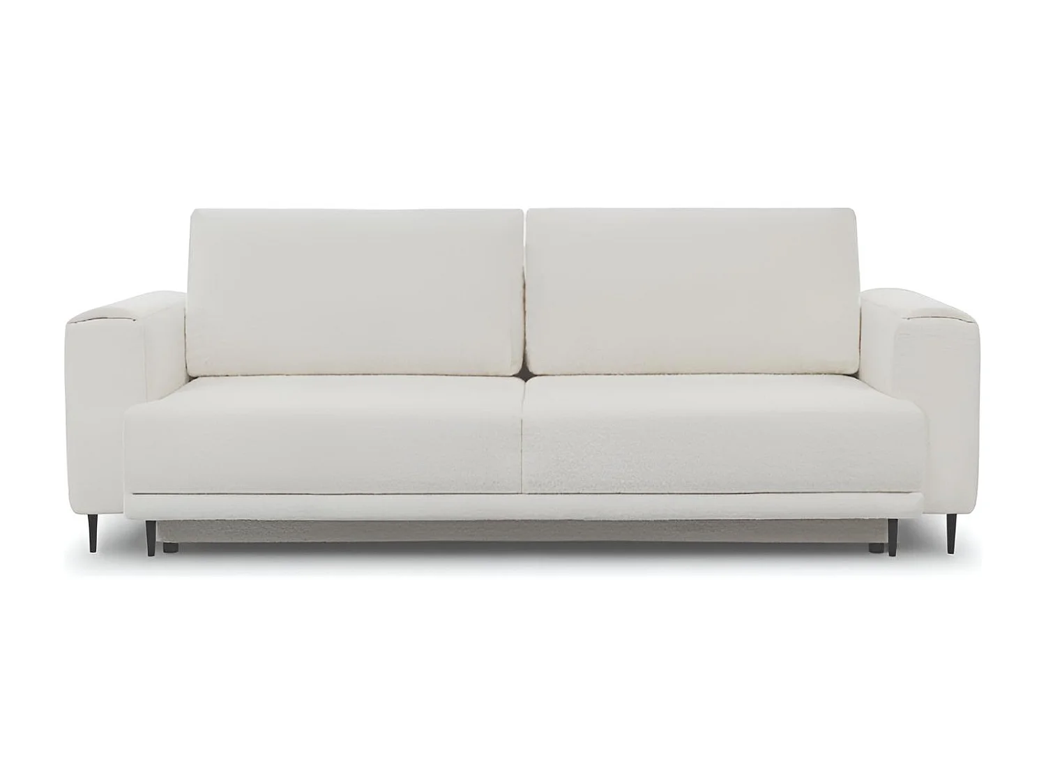 3 Pers. Couch Lexo Lux/Stoffbezug-Bouclé/Weiss