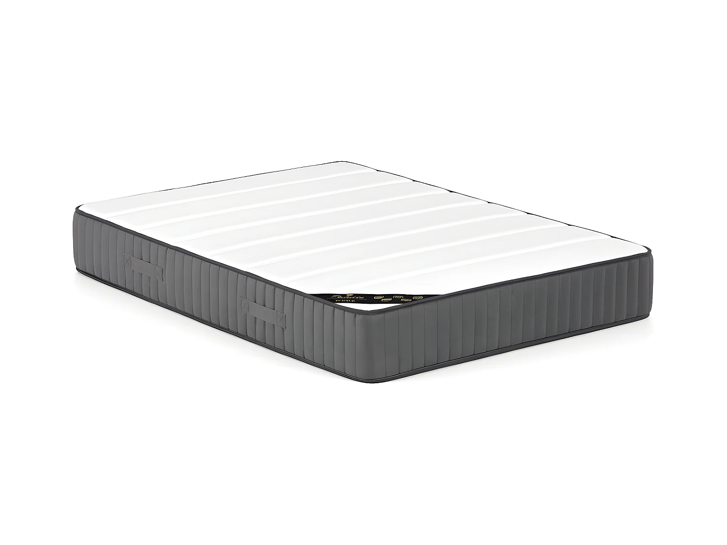 Bed met opbergruimte 160 x 200 cm - Stof - Donkerblauw + matras - FORVIK II van Pascal Morabito