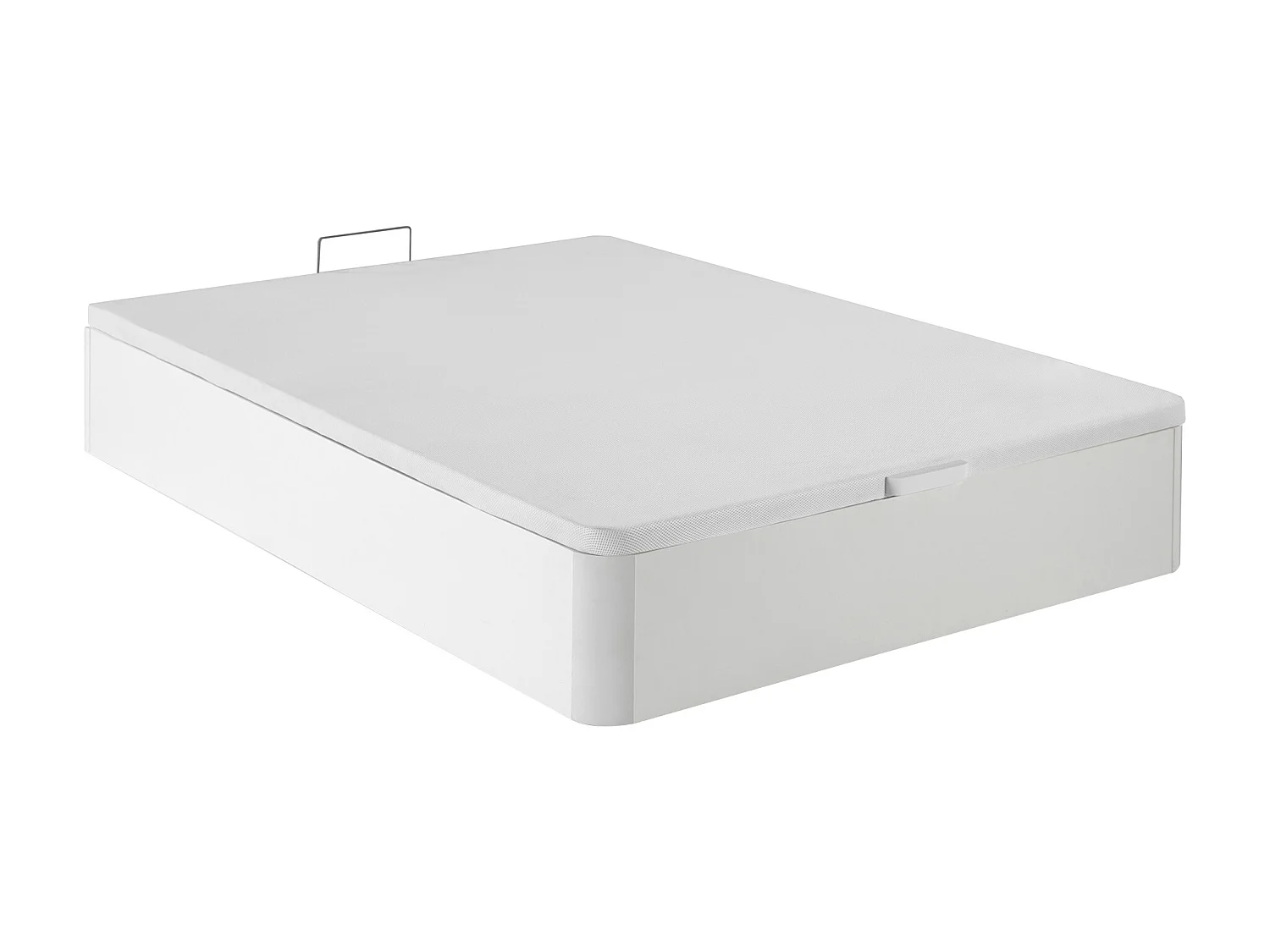 Ensemble 160 x 200 cm sommier coffre blanc + matelas ressorts et mémoire de forme ép.15cm - WOLKENLOS de YSMÉE
