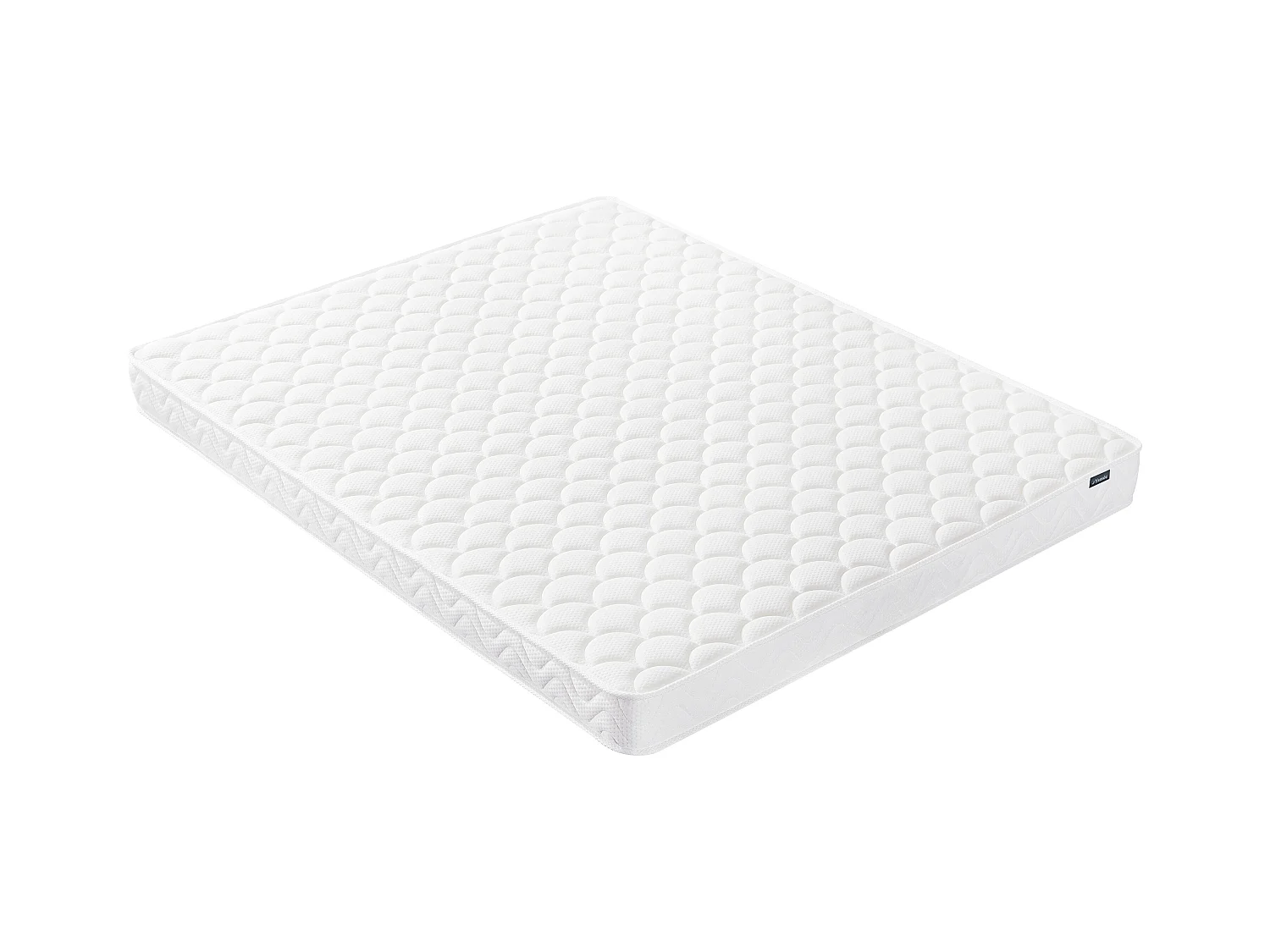 Zestaw 140 x 190 cm stelaż ze skrzynią naturalny jasny + materac z pamięcią kształtu o grub. 15 cm - PELOPS marki DREAMEA