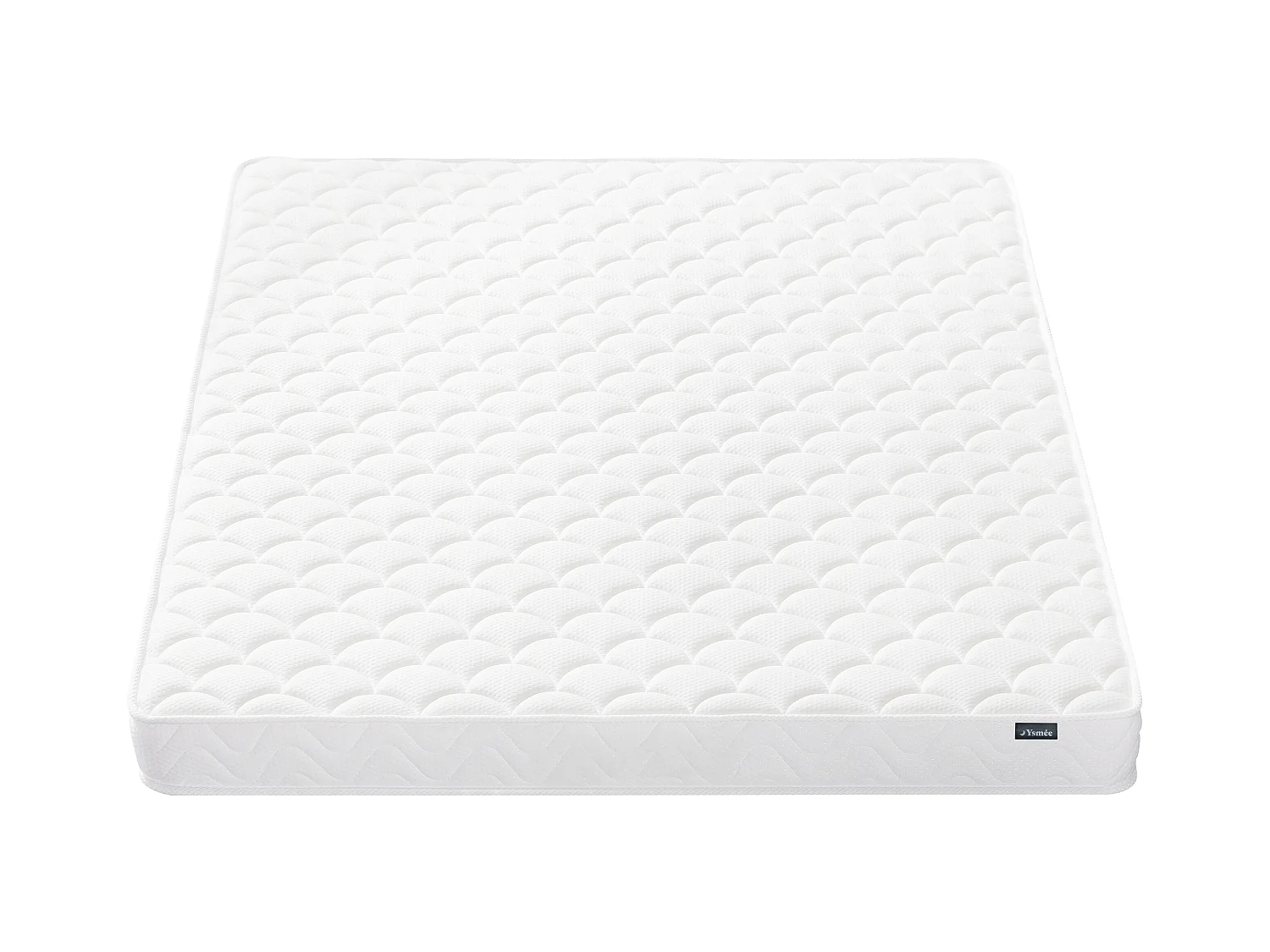 Ensemble 140 x 190 cm sommier coffre naturel clair + matelas mémoire de forme ép.15cm - PELOPS de YSMÉE