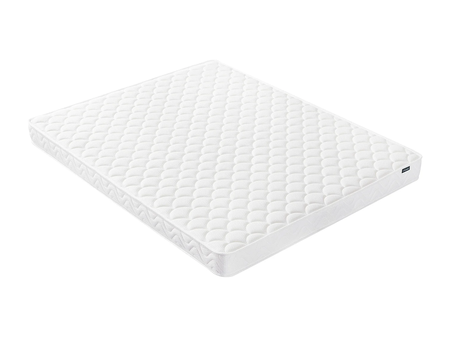 Ensemble 140 x 190 cm sommier coffre blanc + matelas mémoire de forme ép.15cm - PELOPS de YSMÉE