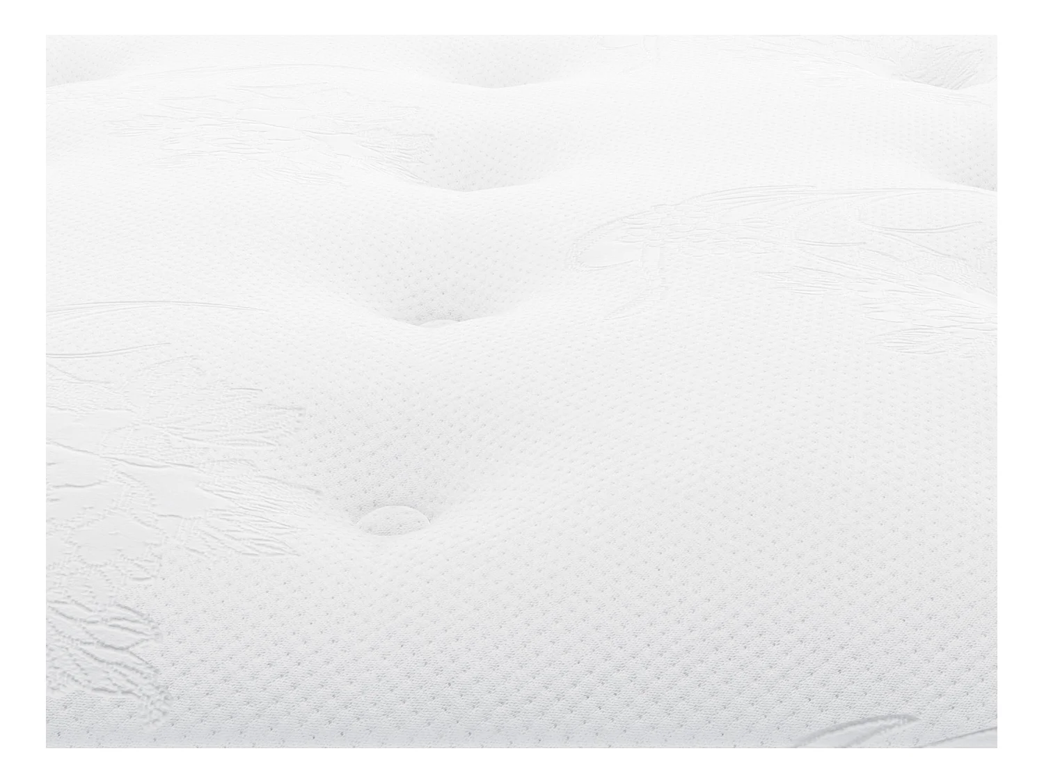 Ensemble 140 x 190 cm sommier coffre blanc + matelas ressorts ensachés et surmatelas intégré ép.24cm - ALTIER de YSMÉE