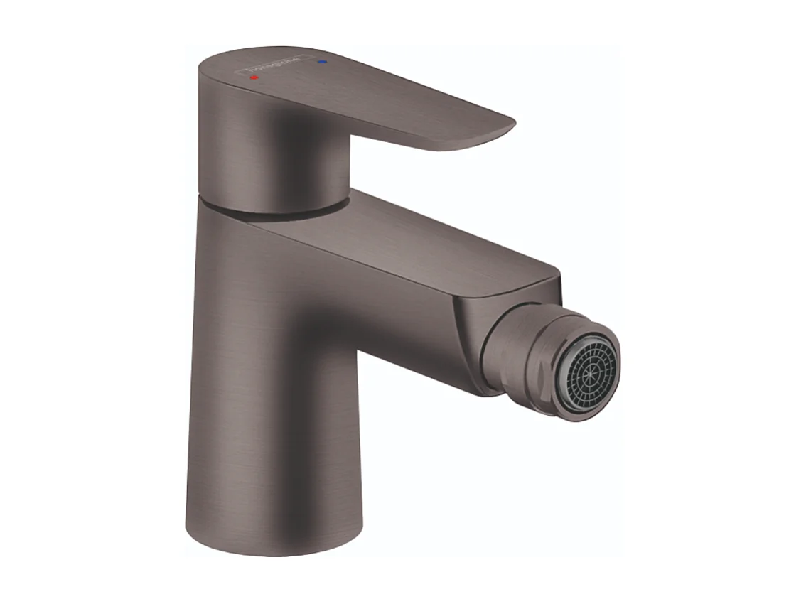 HANSGROHE Mitigeur bidet, avec tirette et vidage noir chromé brossé
