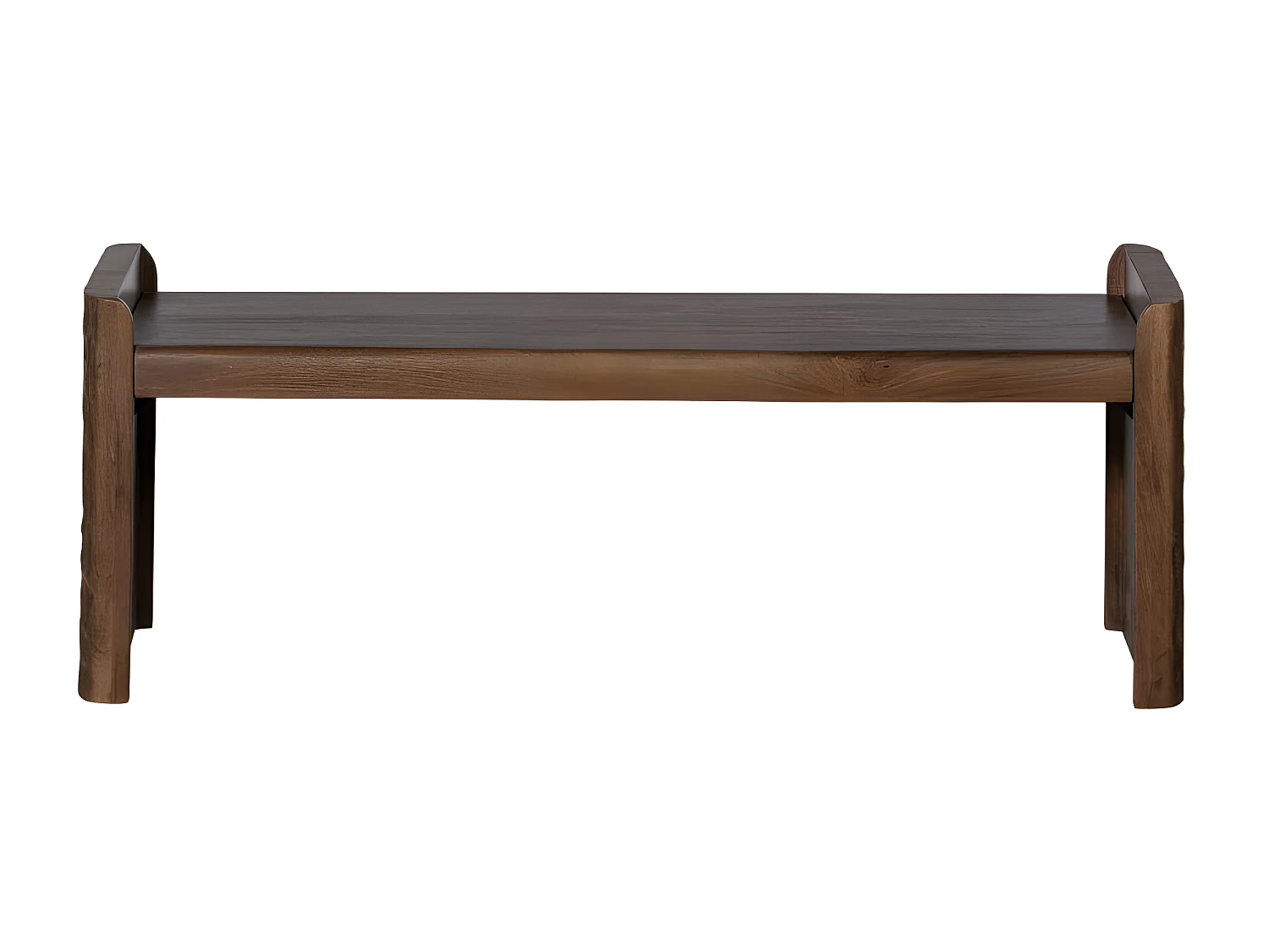 Prop - Banc en bois L120cm - Bois foncé