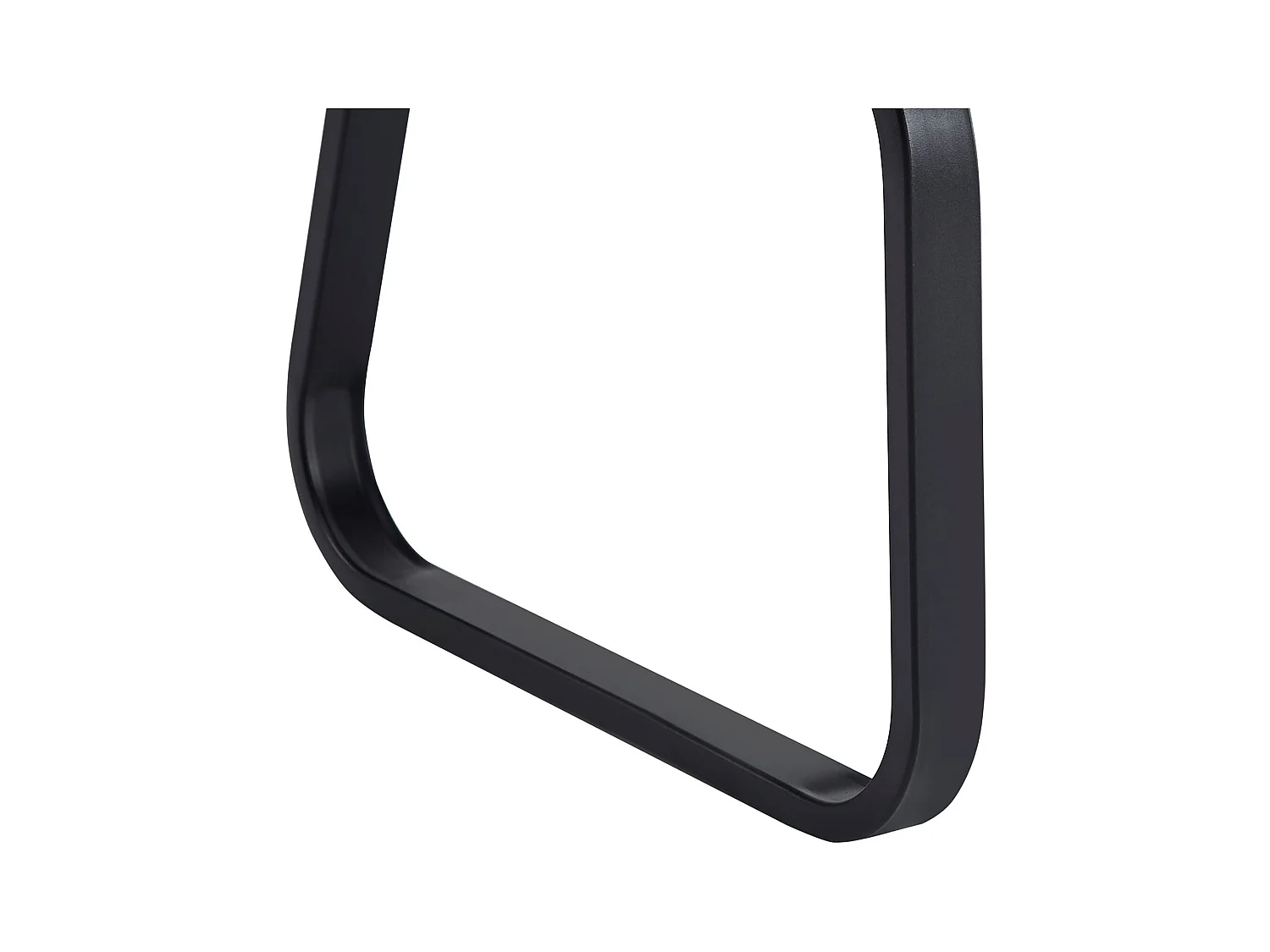 Banc design VILAS siège avec 3 places, banquette d'intérieurau piètement noir et dossier au revêtement synthétique noir