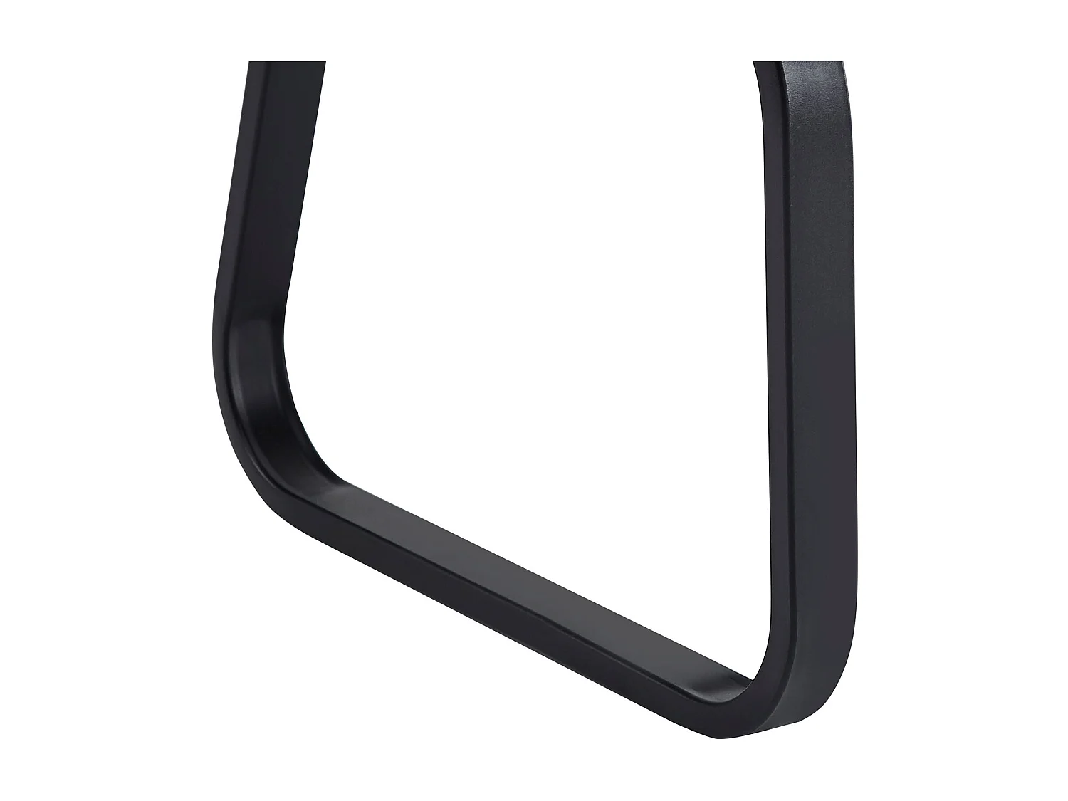 Banc design VILAS siège avec 3 places, banquette d'intérieurau piètement noir et dossier au revêtement synthétique noir