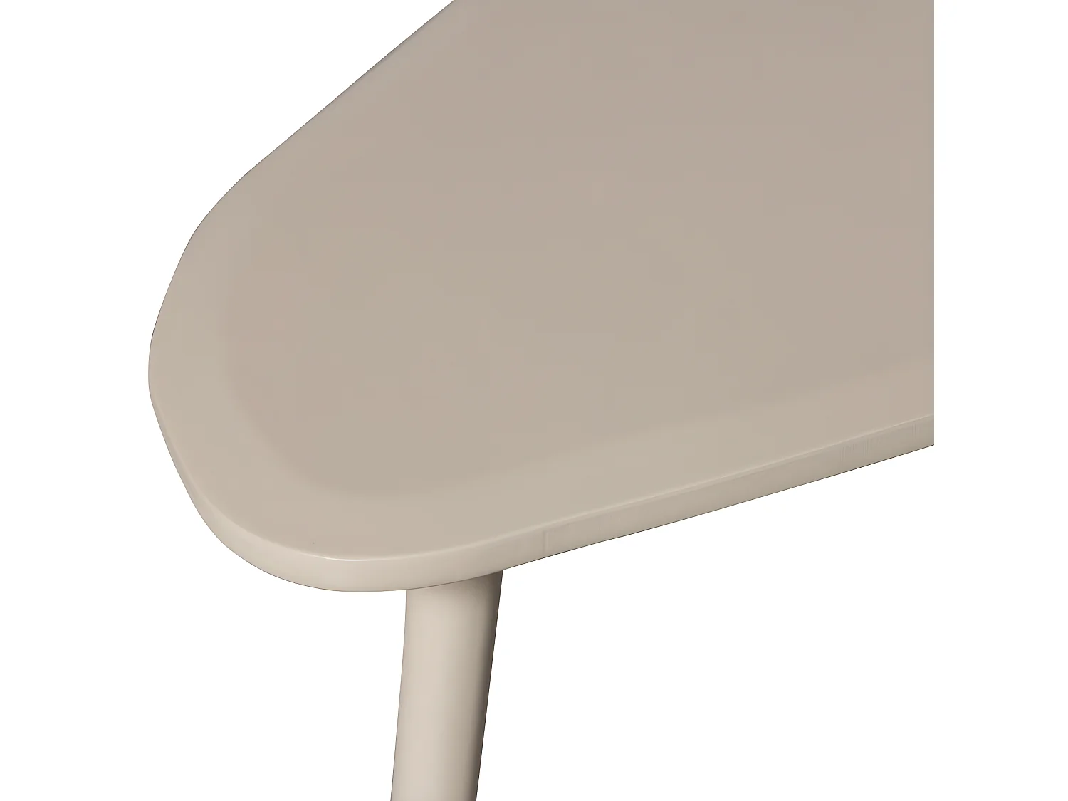 Davina - Lot de 2 tables basses gigognes organiques en bois - Beige