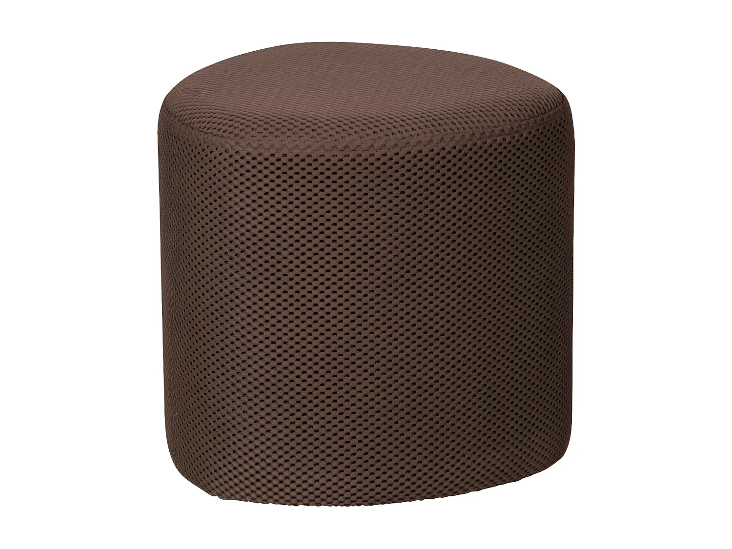 Puuk - Pouf rond en tissu ø40cm - Marron