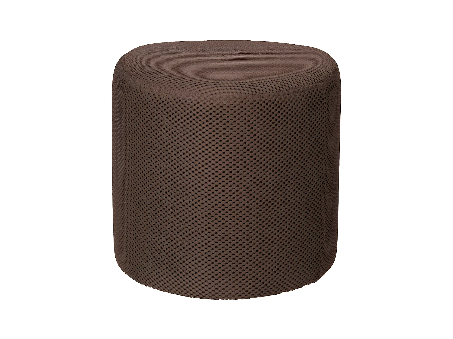Puuk - Pouf rond en tissu ø40cm - Marron