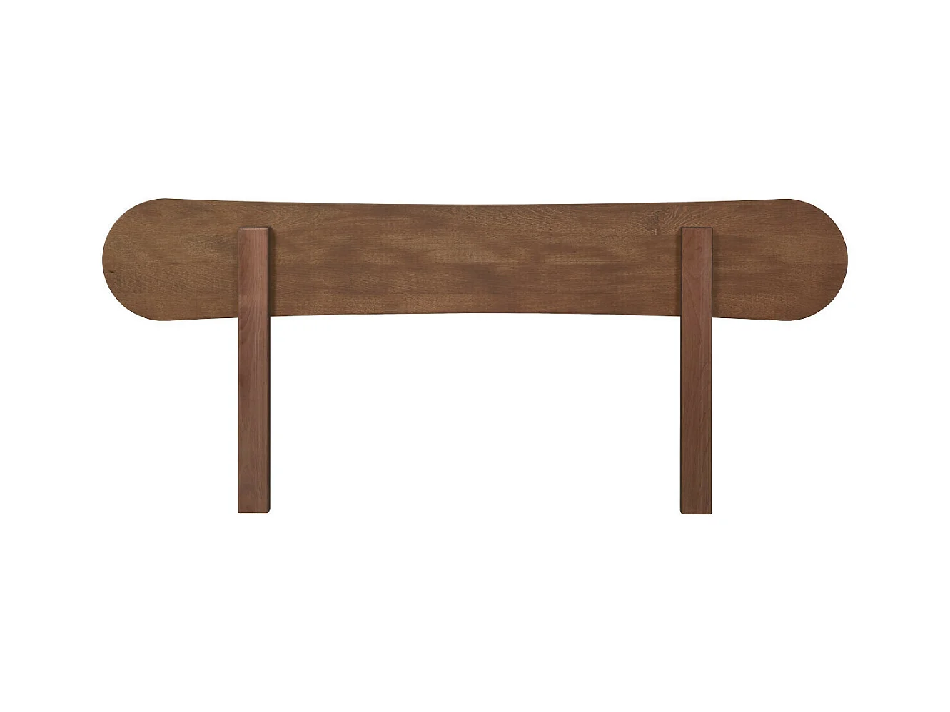 Tête de lit 144 cm bois massif noyer ZENA