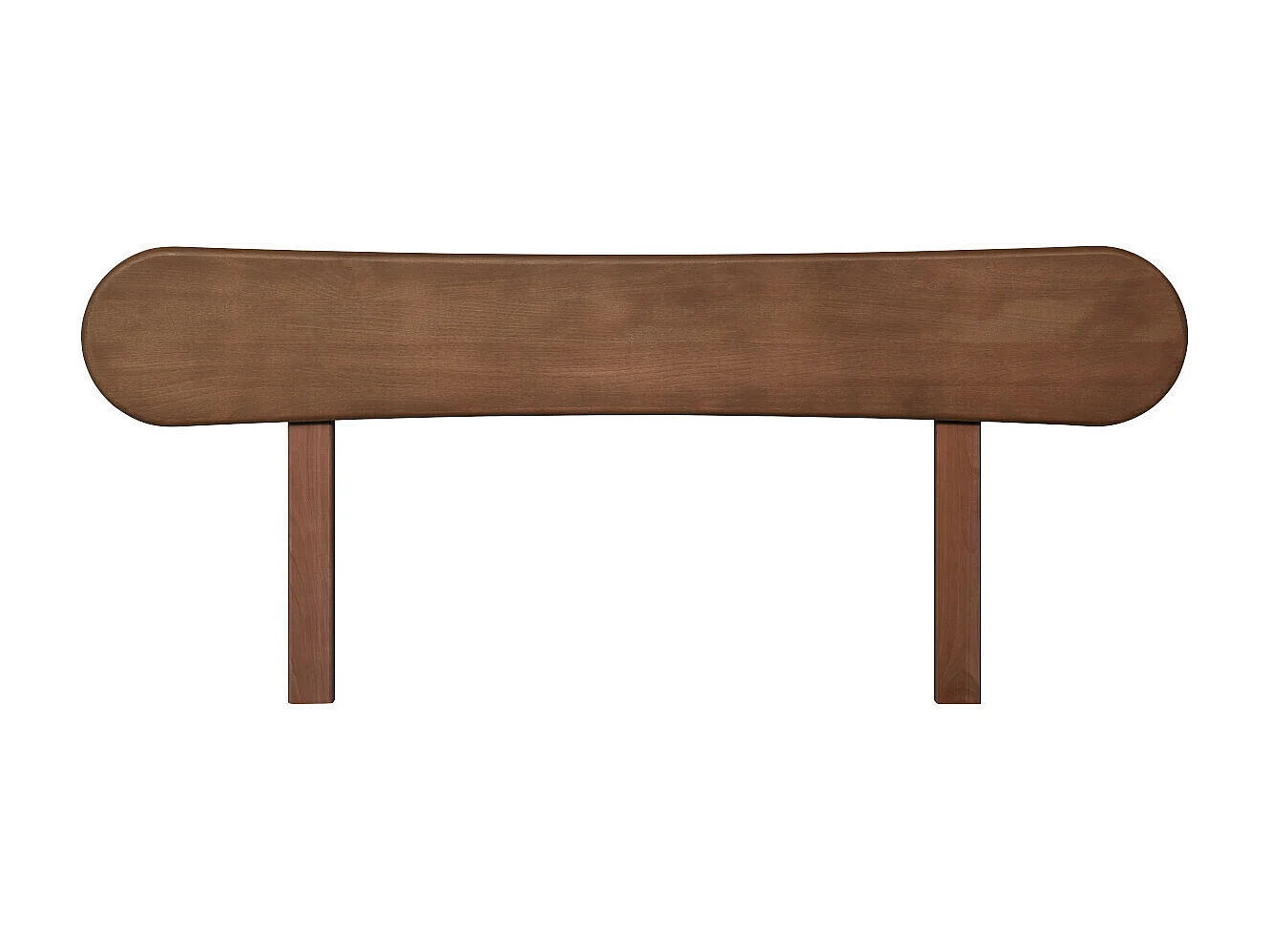 Tête de lit 144 cm bois massif noyer ZENA