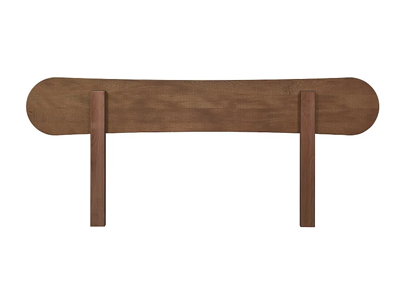 Tête de lit 144 cm bois massif noyer ZENA