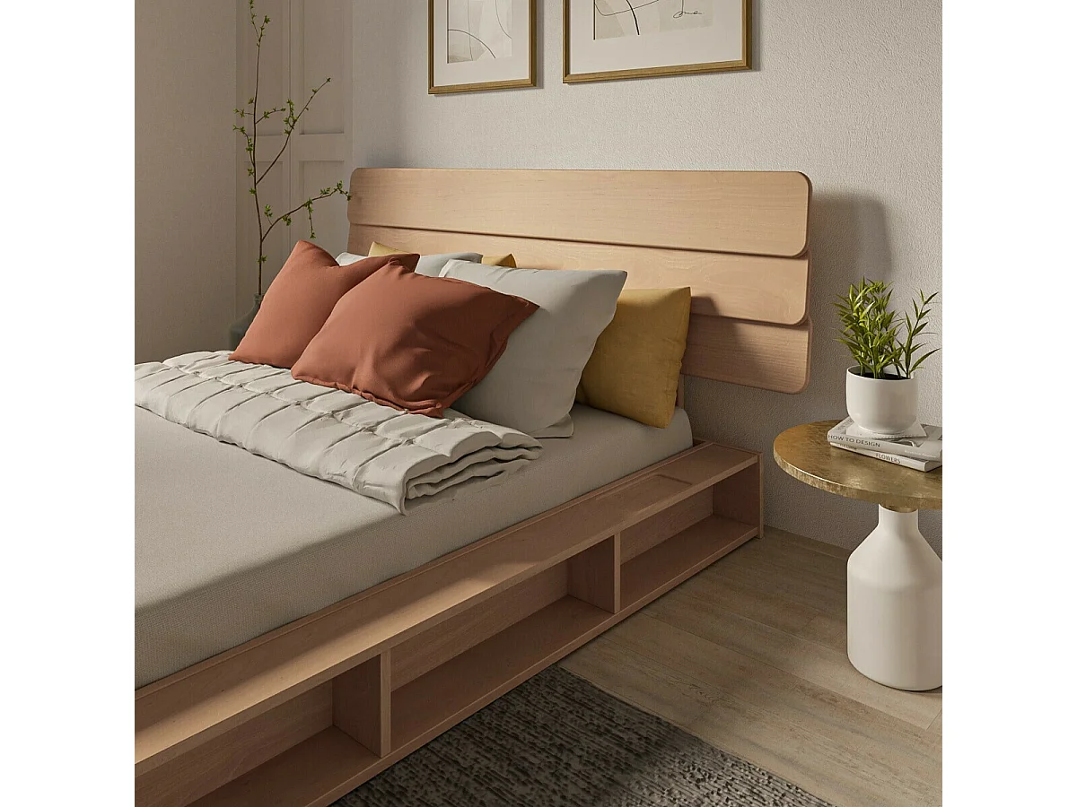 Tête de lit 180 cm bois massif hêtre DONA