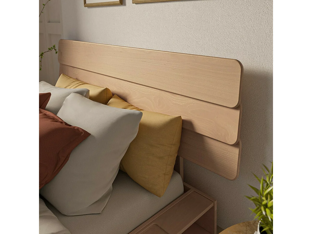 Tête de lit 180 cm bois massif hêtre DONA
