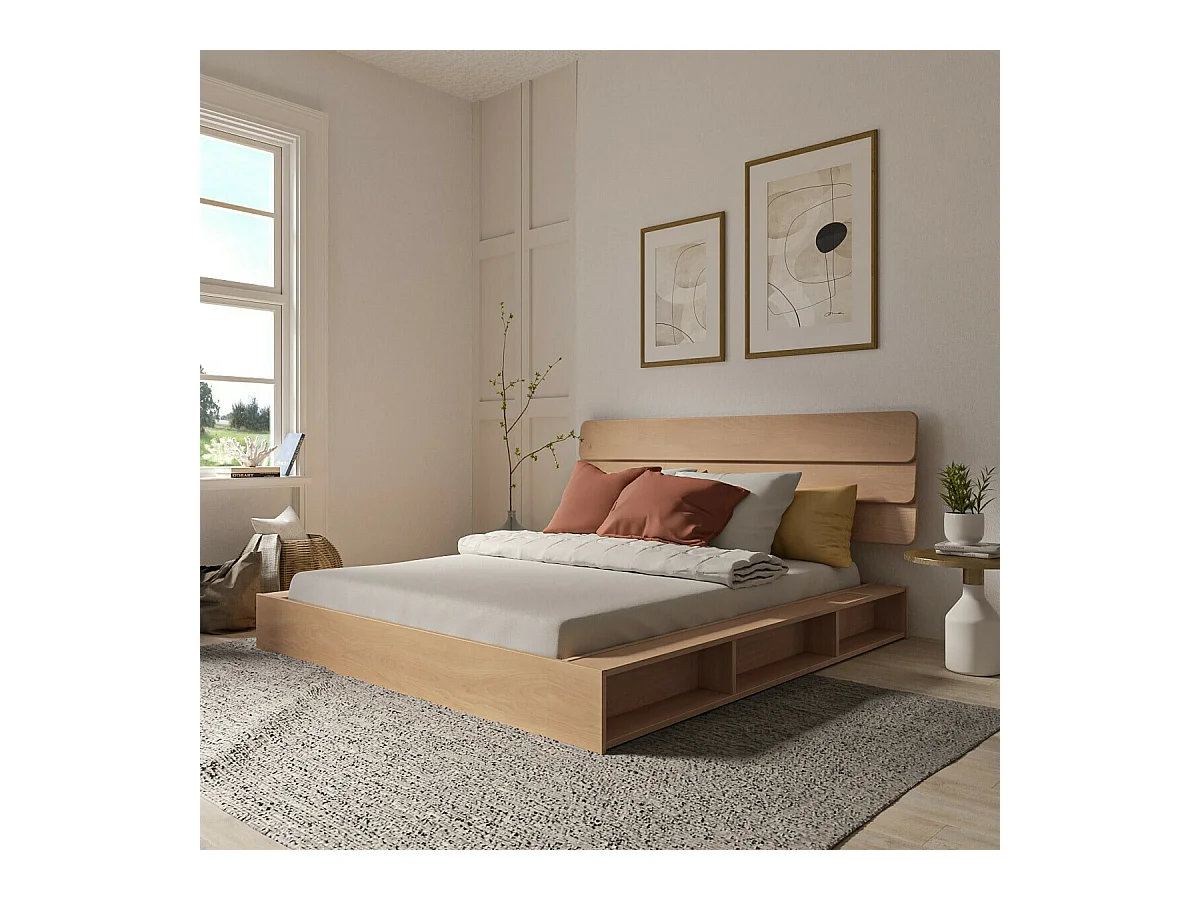 Tête de lit 180 cm bois massif hêtre DONA