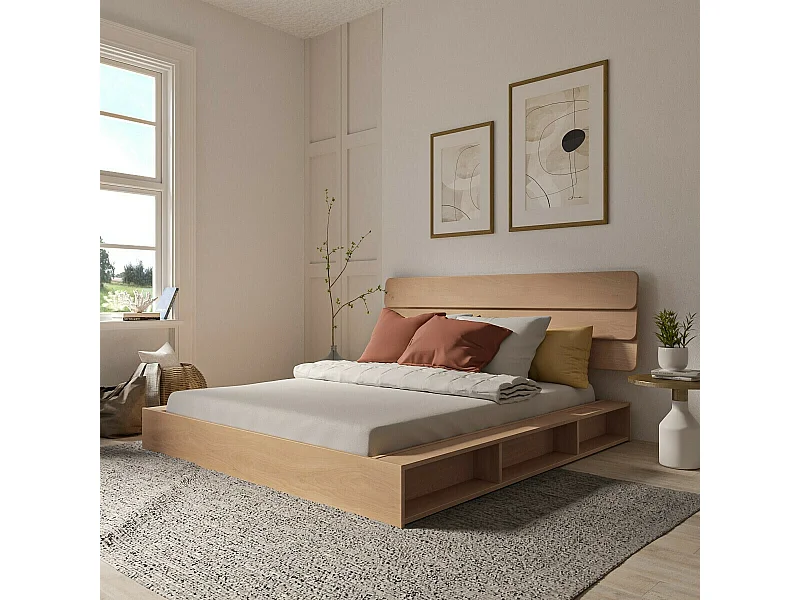 Tête de lit 180 cm bois massif hêtre DONA