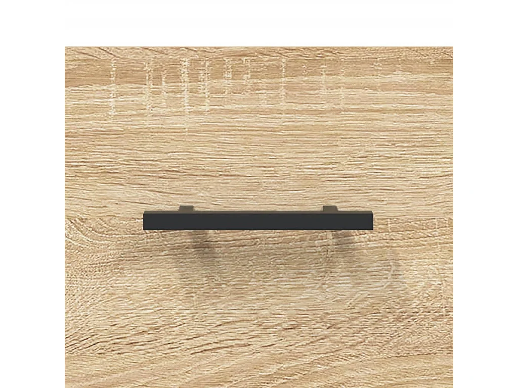 Buffet haut chêne sonoma 69,5x31x115 cm bois d'ingénierie