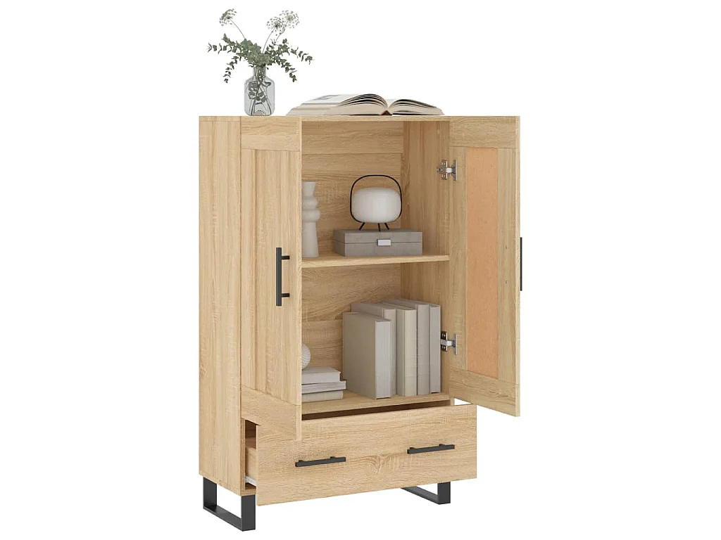 Highboard Sonoma-Eiche 69,5x31x115 cm Holzwerkstoff