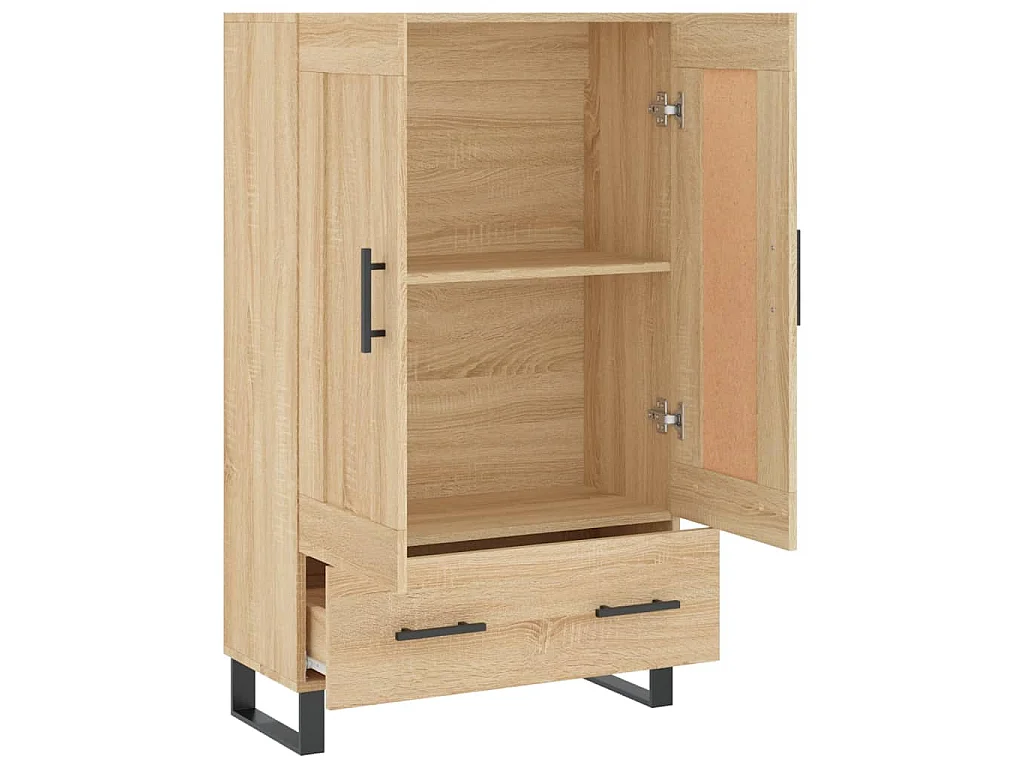 Highboard Sonoma-Eiche 69,5x31x115 cm Holzwerkstoff